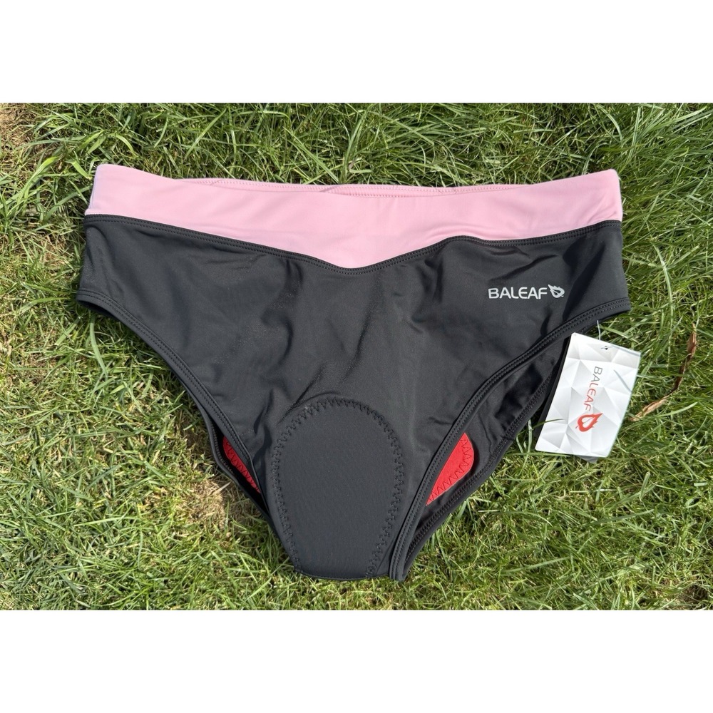 Baleaf Cycling Bike Underwear Padded Spin Briefs Shorts Women's Size 2XL Black